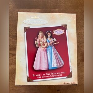 2004 Hallmark Keepsake Barbie As The Princess And The Pauper Christmas Ornament
